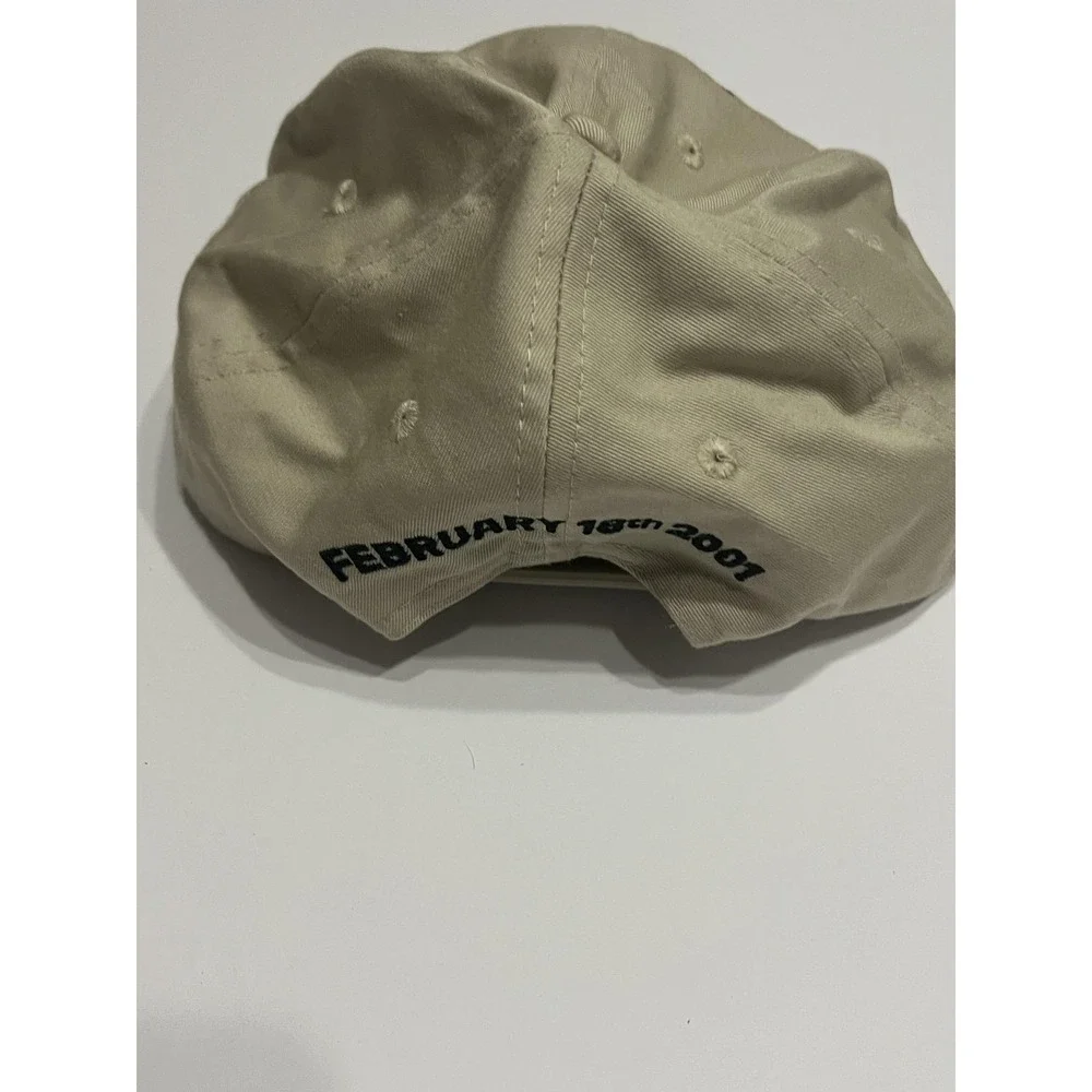 Vintage Daytona 500 Hat Cap Mens One Size Beige NASCAR‎ Racing Snap Back 2001